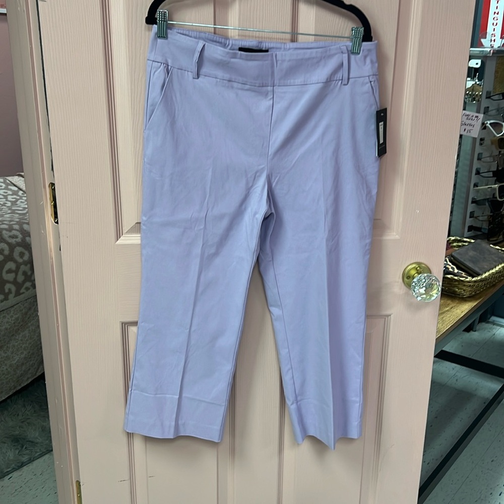 Lady size 12 NWT lavender stretchy capris